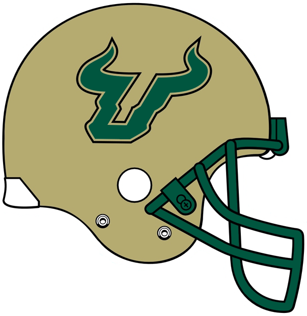 South Florida Bulls 2003-Pres Helmet Logo diy iron on heat transfer...